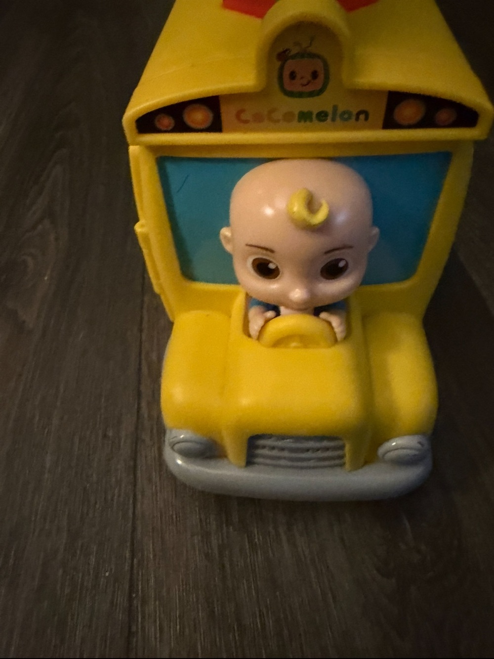 CoComelon Yellow School Bus Toy with Driver Figure